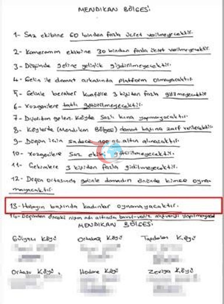 Aşiretlerin ‘yasak’ listesi tepki çekti: Kadınlar olmazsa biz de olmayız