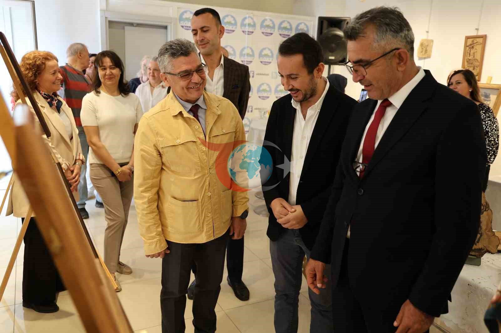 Söke&rsquo;de ahşap yakma sanatının zarif örnekleri sanatseverlerle buluştu