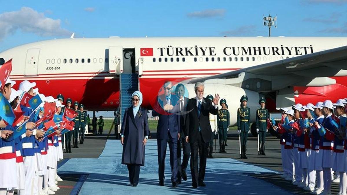 Cumhurbaşkanı Erdoğan Kazakistan'da Önemli Temaslarda Bulundu