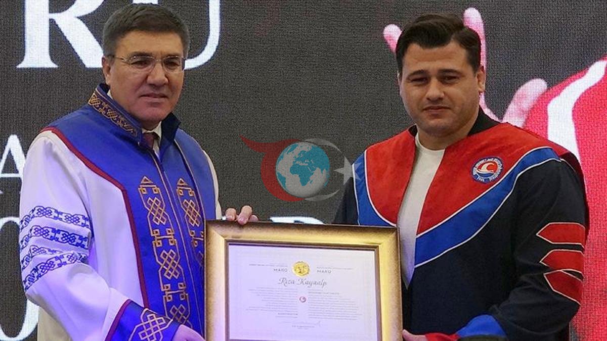 Milli Güreşçi Rıza Kayaalp'e Fahri Doktora Onuru