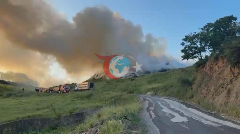Umraniyadagi bo'sh erlarda yong'in: Guruhlar safarbar qilindi