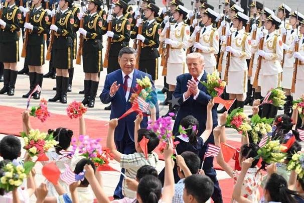 ABD ve Çin liderleri Pekinde bir araya geldi