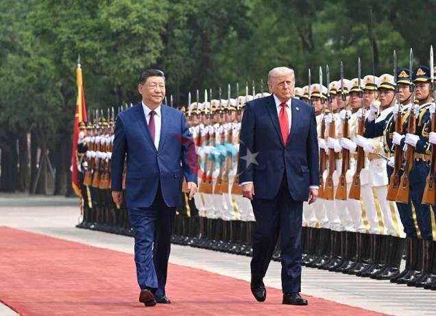 ABD ve Çin liderleri Pekinde bir araya geldi