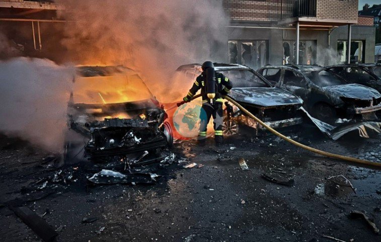 Rusya'dan Ukrayna'ya 56 fรผze ve 670'ten fazla ฤฐHA ile saldฤฑrฤฑ: 1 รถlรผ