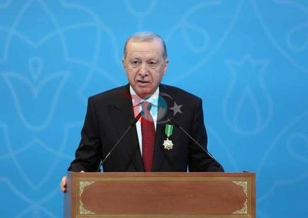 Prezident Ərdoğan Qazaxıstanda Əhməd Yəsəvi Xüsusi Dövlət Ordeni ilə təltif edilib
