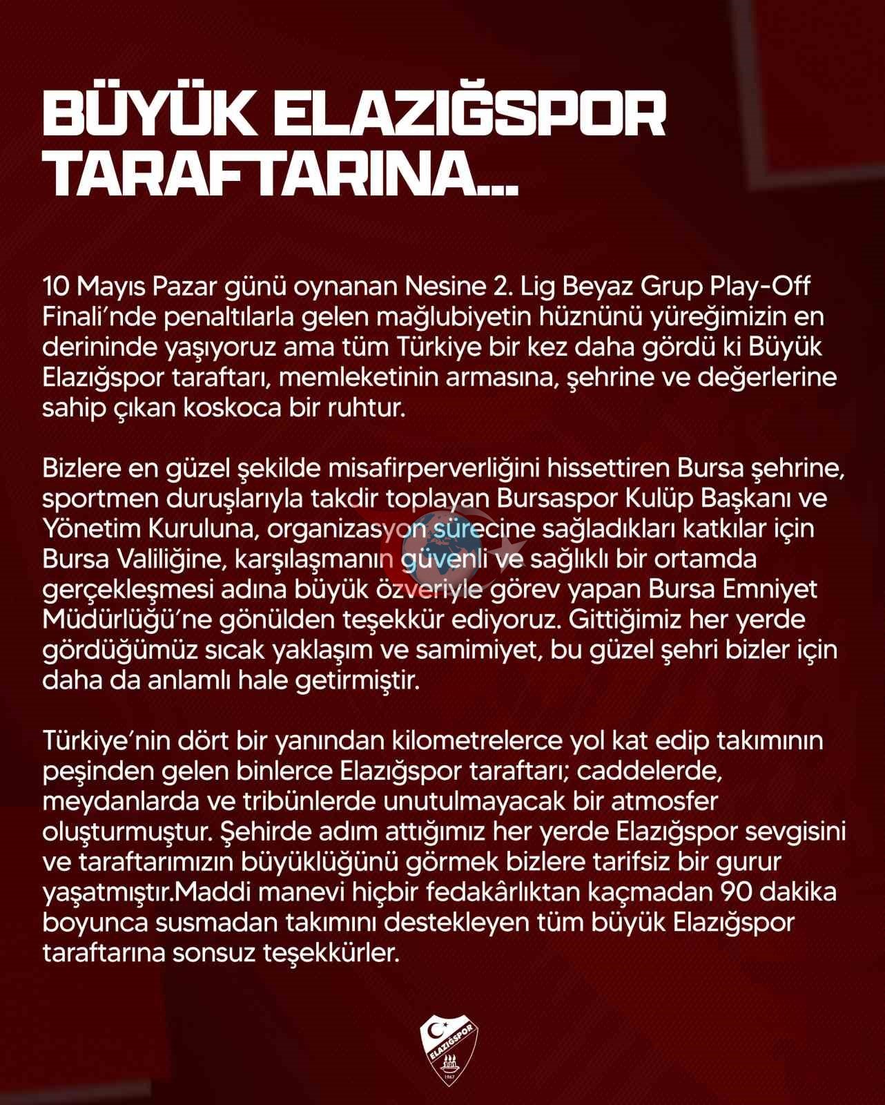 Elazığspor: Yeniden Doğuşun Hikayesi