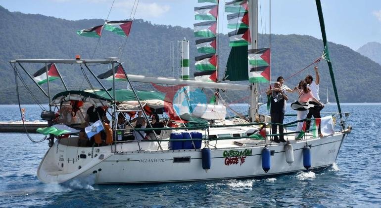 Qlobal Sumud Donanması Türkiyədən Marmarisdən Qəzzəyə yola düşdü...