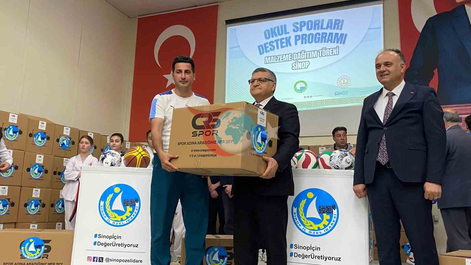 Sinop'ta Okul Sporları İçin Büyük Adım: Malzeme Dağıtımı Yapıldı