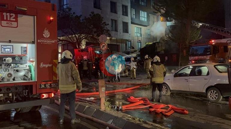 Şişlide korkutan yangın Alev alan motosiklet neredeyse 4 katlı binayı kül ediyordu