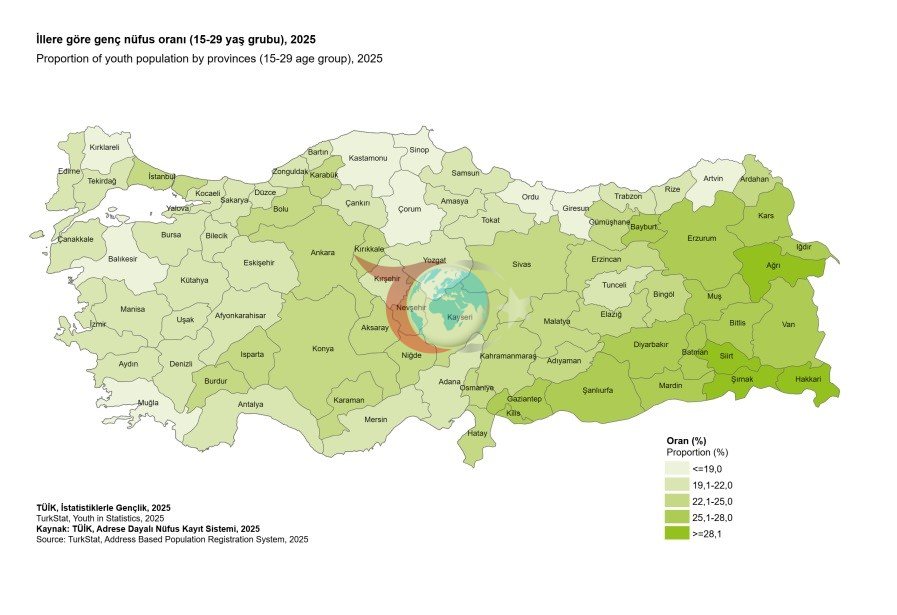 Aydın’da genç nüfus oranı yüzde 12,5 oldu