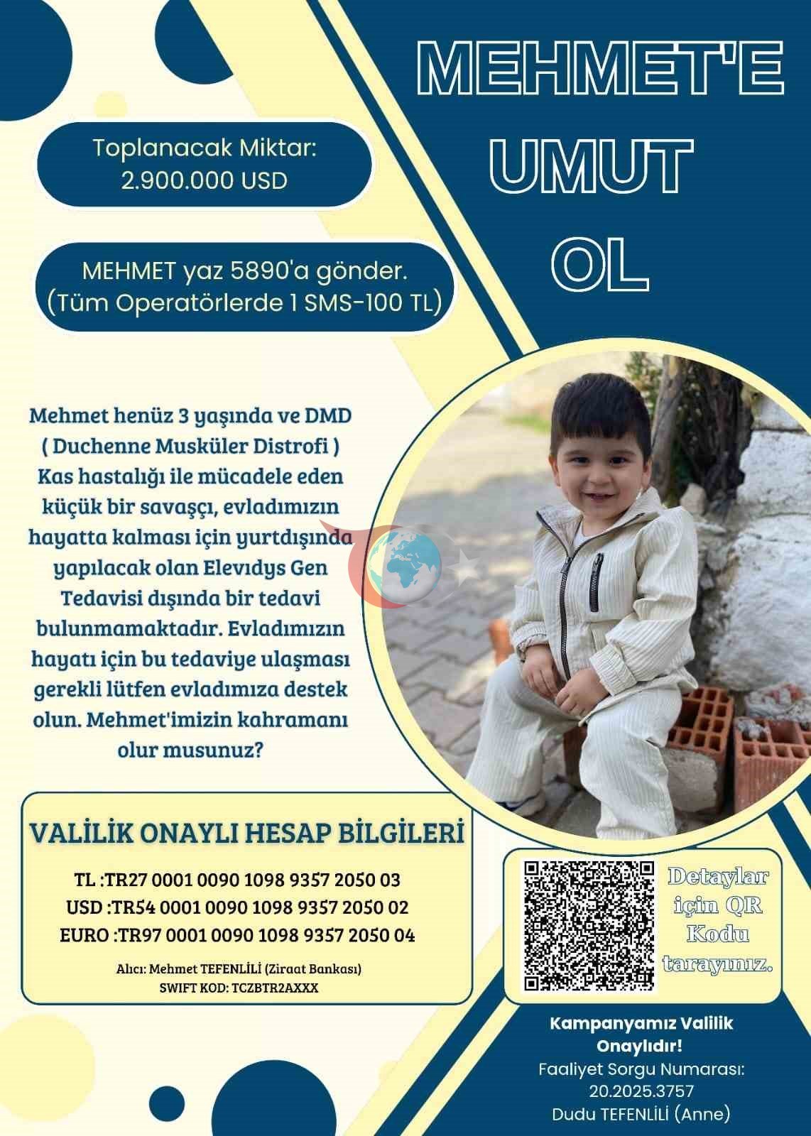 Denizli&rsquo;de 3 yaşındaki Mehmet için zaman daralıyor
