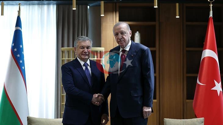 Erdoğan ve Mirziyoyev Türkistan'da İkili Görüşme Yaptı