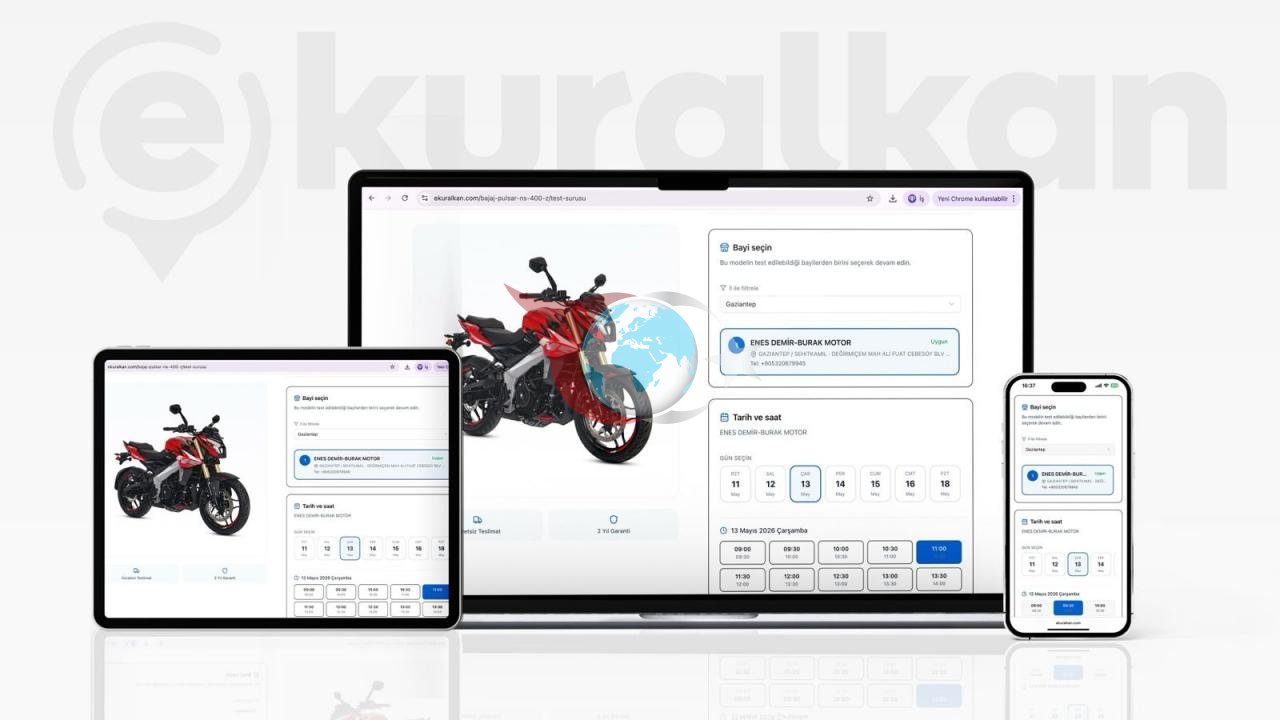 Motosiklet Test Sürüşlerinde Dijital Dönüşüm Başladı