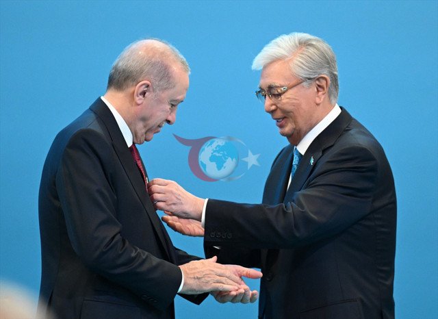 Cumhurbaşkanı Erdoğan'a Kazakistan'da 