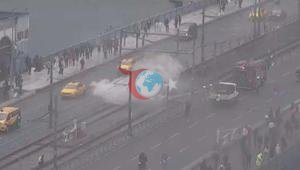 Elektrik qutularında yanğın oldu, tramvay xidmətləri dayandırıldı