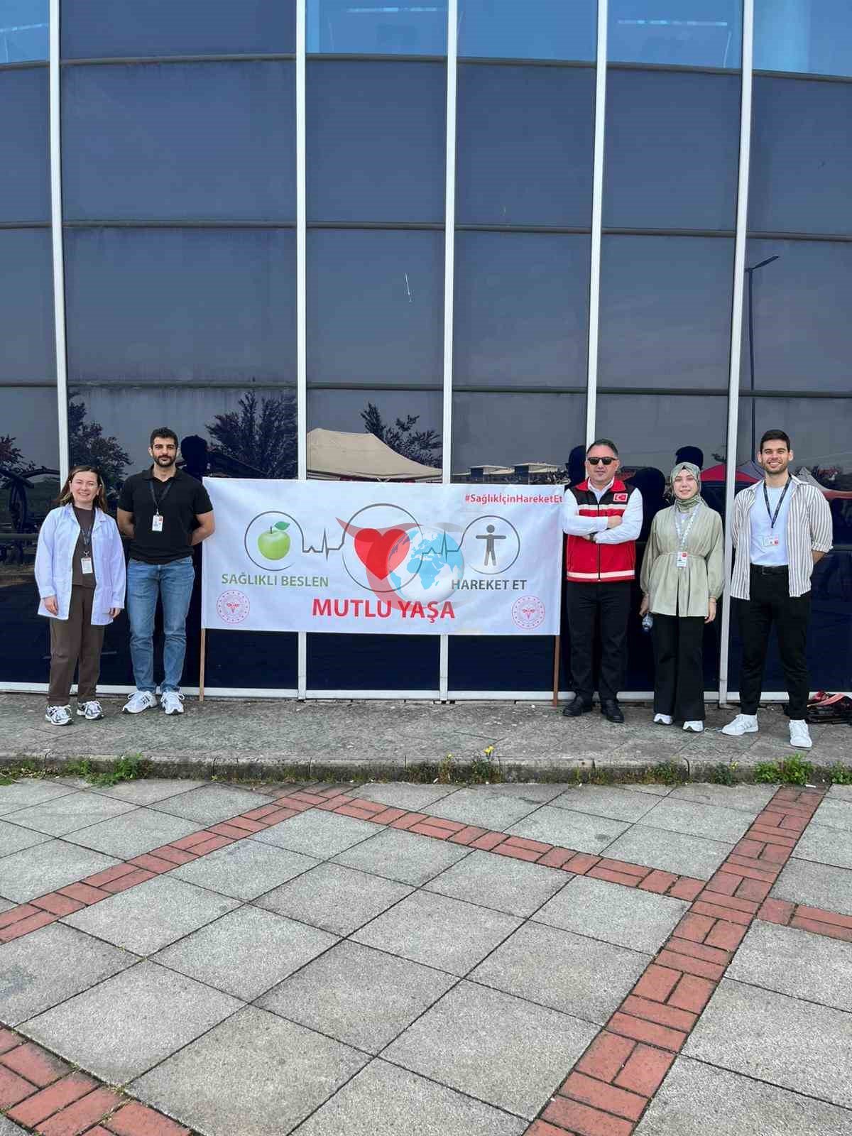 Akçako bahar festivalında sağlamlıq stendində sıx maraq