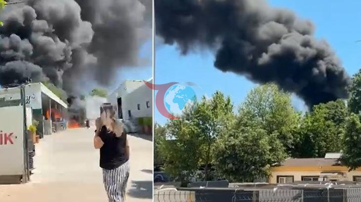 Nilüfer'de Plastik Depo Yangını Kontrol Altına Alındı