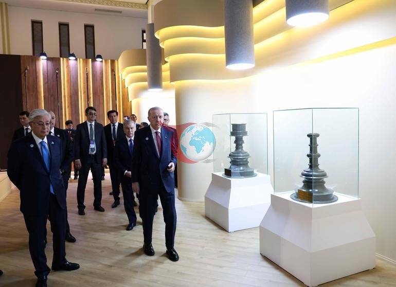 Cumhurbaşkanı Erdoğan, Türkistan’da kültürel gezi programına katıldı
