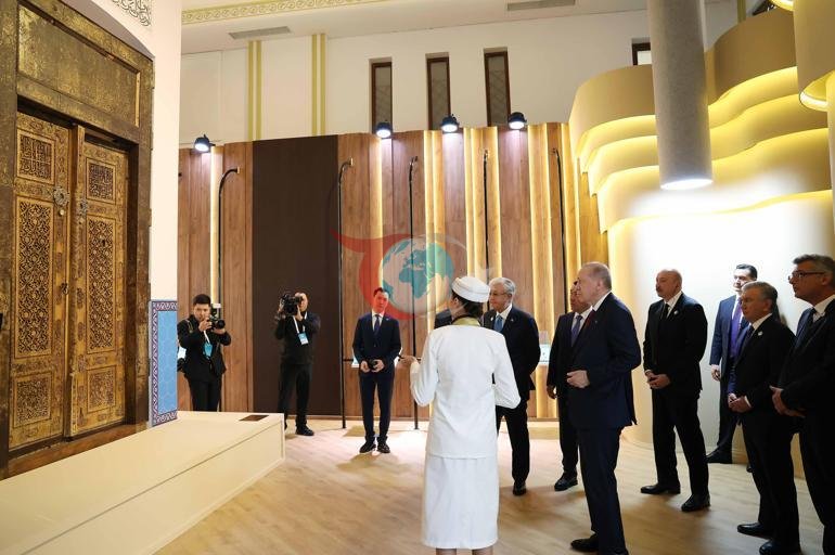 Cumhurbaşkanı Erdoğan, Türkistan’da kültürel gezi programına katıldı