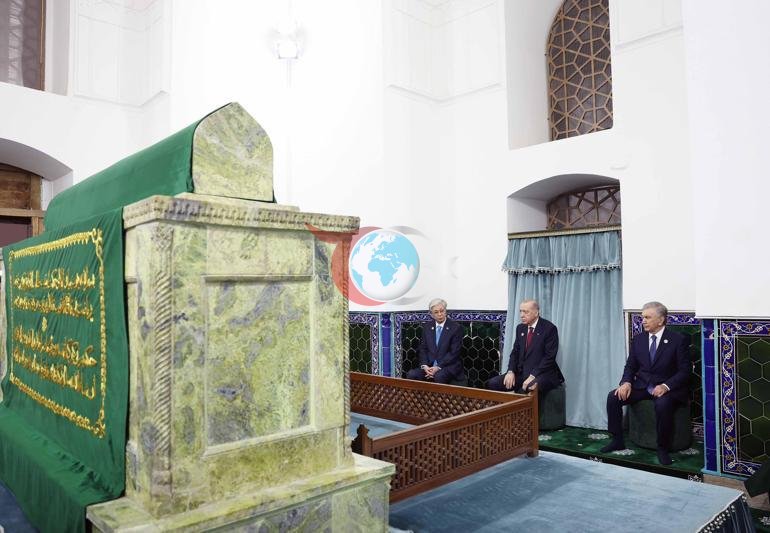 Cumhurbaşkanı Erdoğan, Türkistan’da kültürel gezi programına katıldı