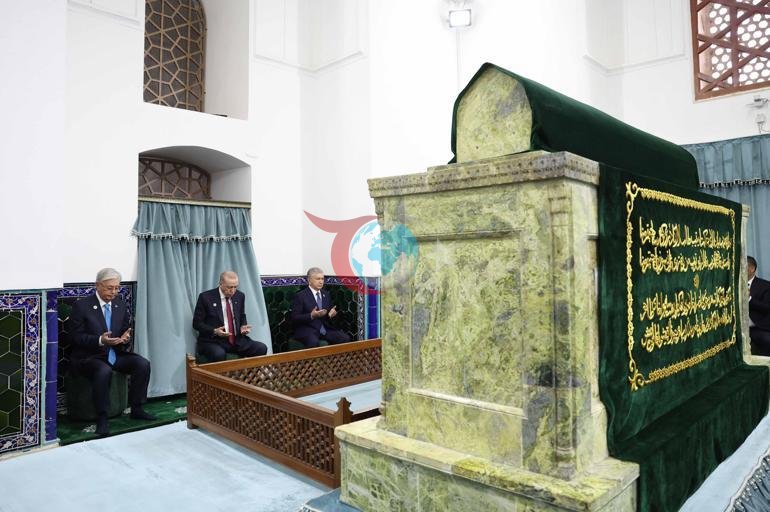 Cumhurbaşkanı Erdoğan, Türkistan’da kültürel gezi programına katıldı