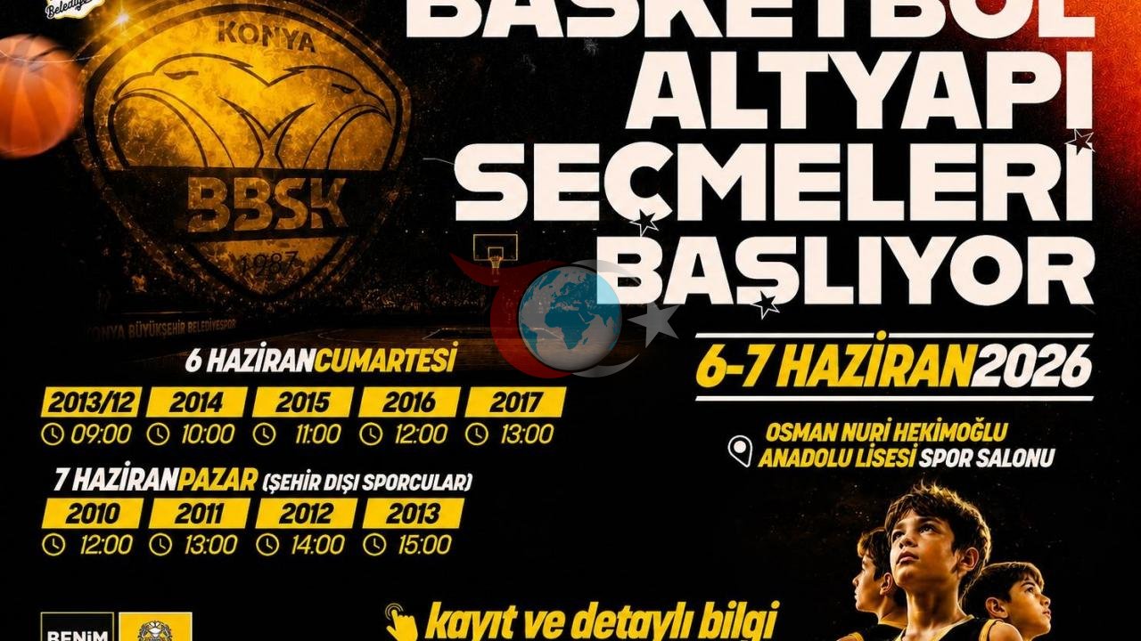 Konya'da Geleceğin Basketbol Yetenekleri Aranıyor