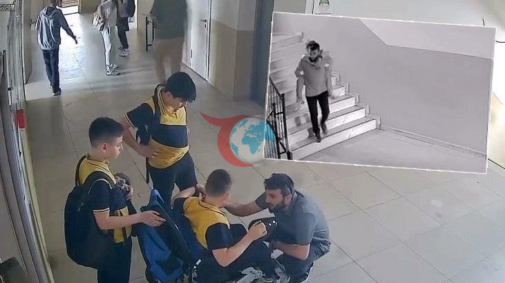 Okulda Takdir Toplayan Yardımlaşma: Öğrencisini Sırtında Taşıdı