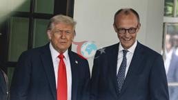 Germaniya kansleri Merz va AQSh prezidenti Tramp o'rtasidagi muzni buzgan telefon! balandligi = 