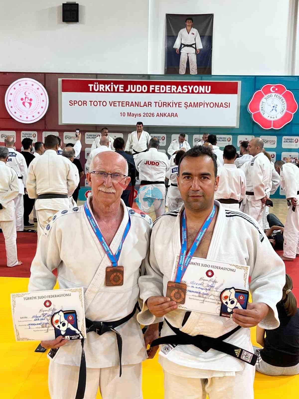 Veteran judoculardan 2 bronz madalya