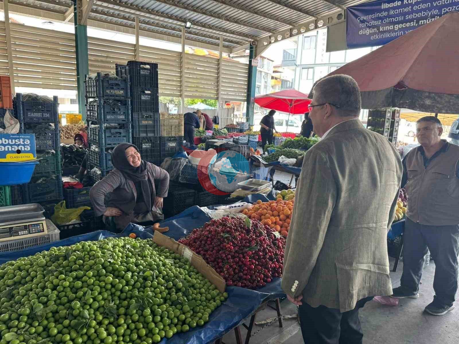 Başkan Subaşıoğlu Denizli Pazaryerlerinde Halkla Buluştu