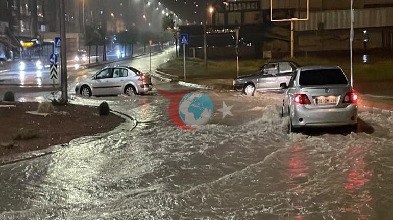 Meteorologiya Kayseridə güclü yağış xəbərdarlığı etdi. Yollar göllərə çevrildi
