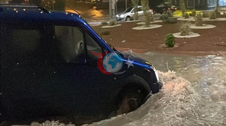 Meteorologiya Kayseridə güclü yağış xəbərdarlığı etmişdi. Yollar göllərə çevrildi