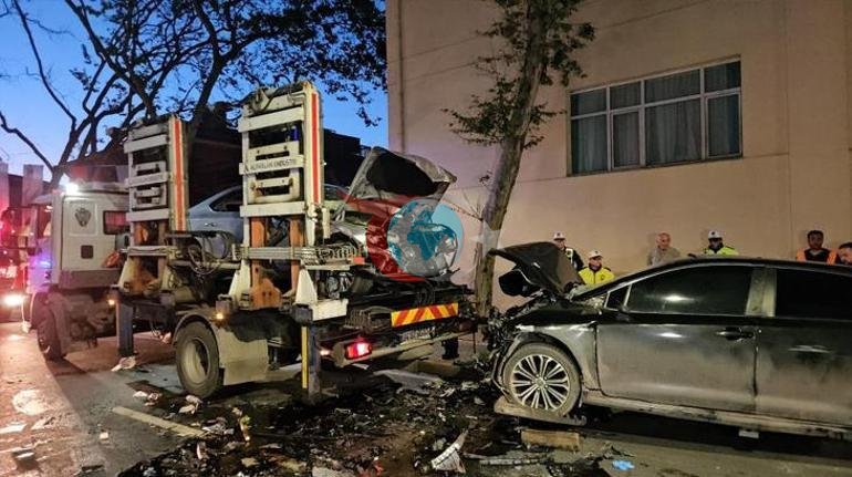 Beşiktaşda səhər saatlarında iki avtomobil baş-başa toqquşub: Yaralılar var