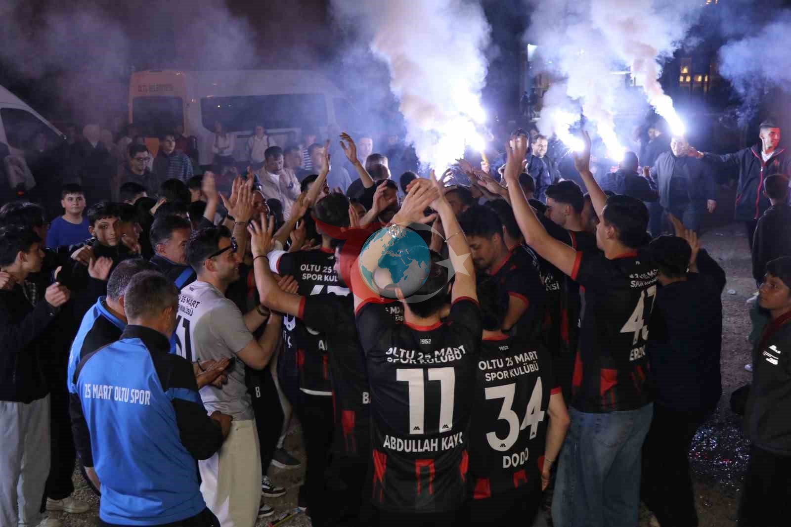 Oltu 25 Mart Belediye Spor'un Şampiyonluk Kutlaması