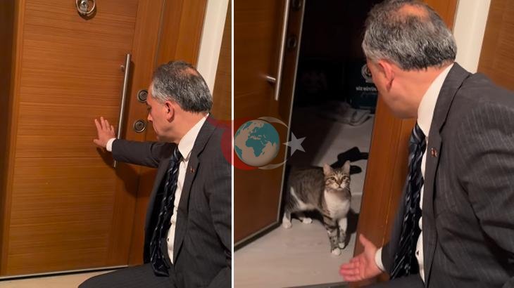 Osmaniye Belediye Başkanı'nın Unutkanlığını Kedisi Telafi Etti!