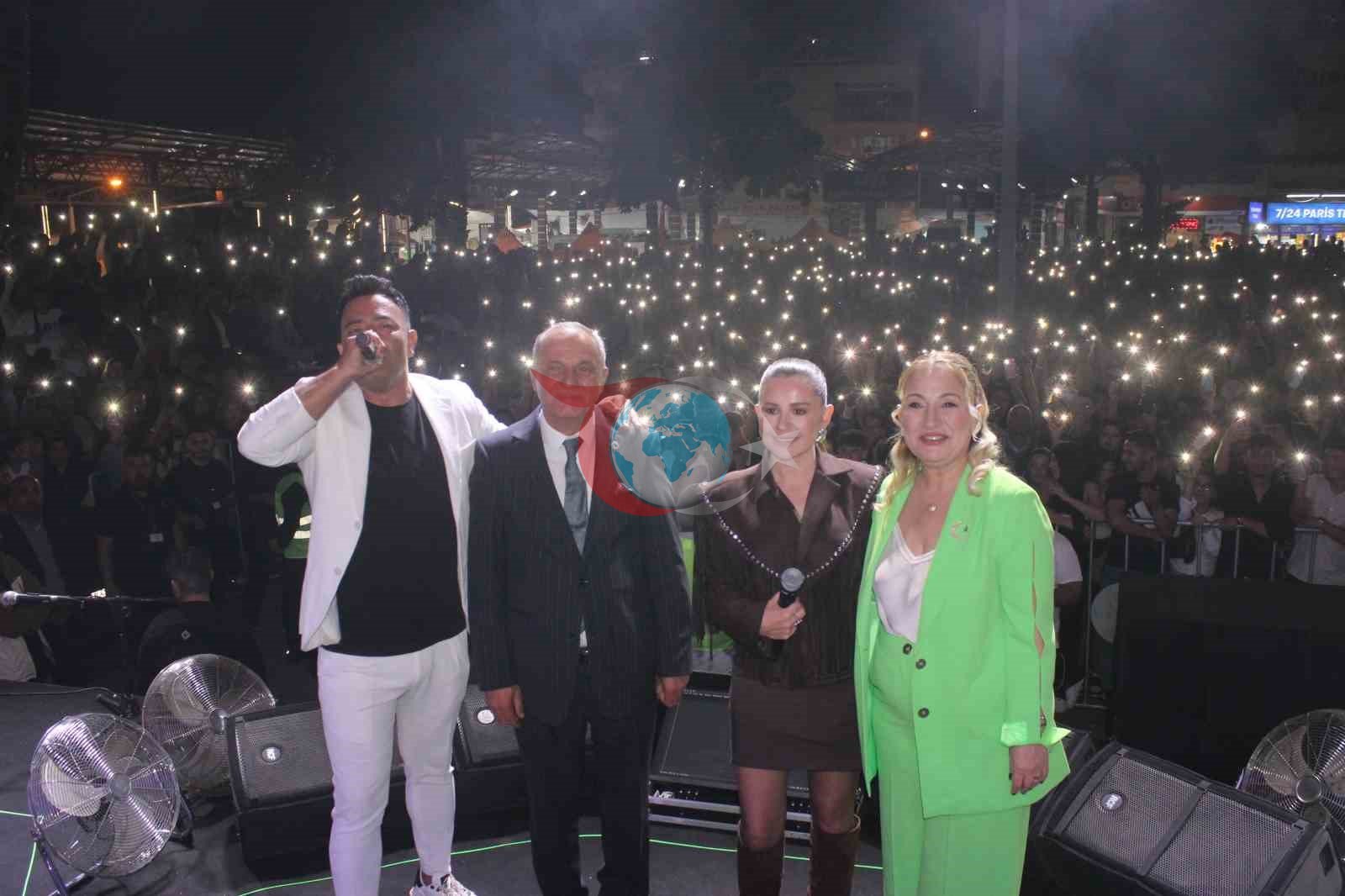 Sultanhisar Atça'da 54. Çilek Festivali Merve Özbey Konseriyle Tamamlandı