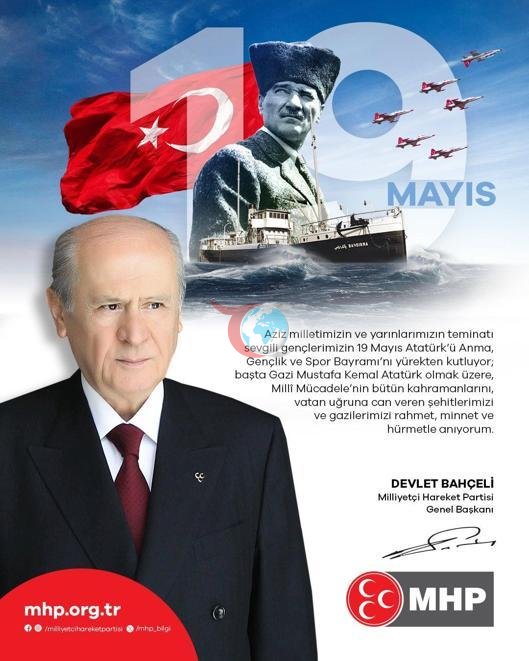 MHP sədri Bahçelidən 19 May mesajı