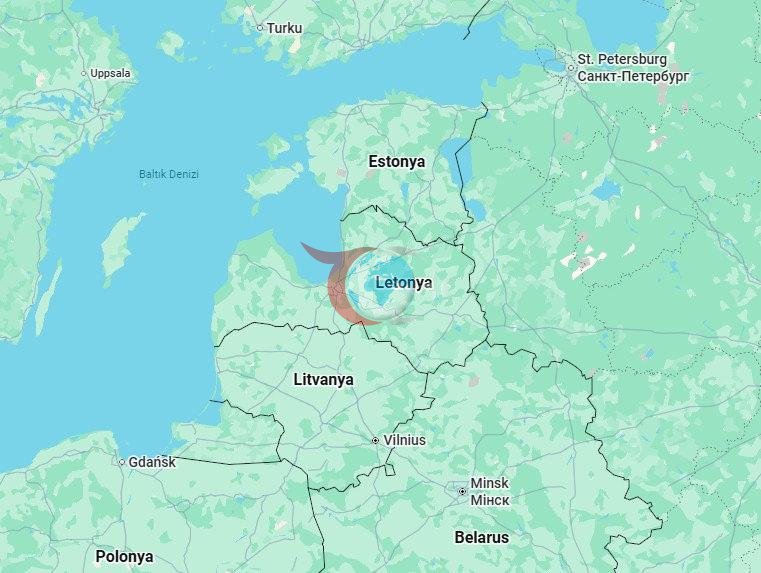 Estonia on the map