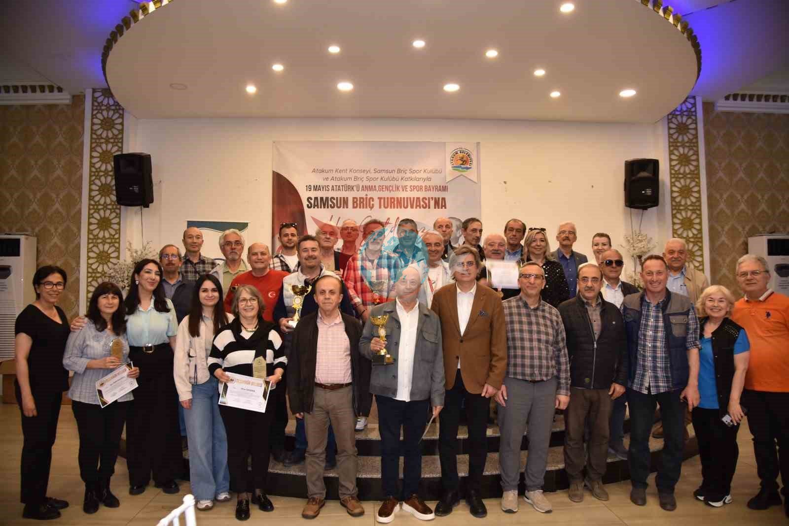 Atakum’da İlk Briç Turnuvası Renkli Görüntülere Sahne Oldu
