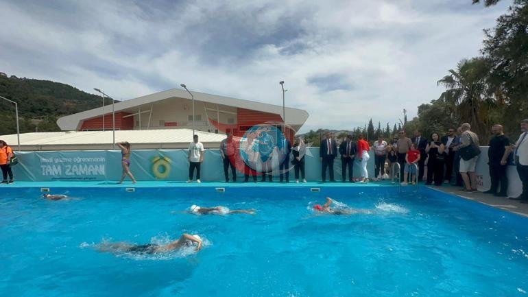 Marmaris’te sporcular için portatif havuz