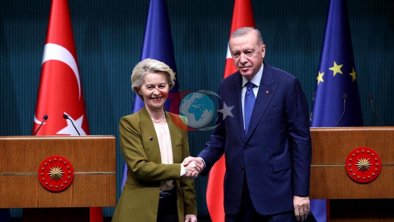 Recep Tayyip Erdoğan and Ursula Von der Leyen