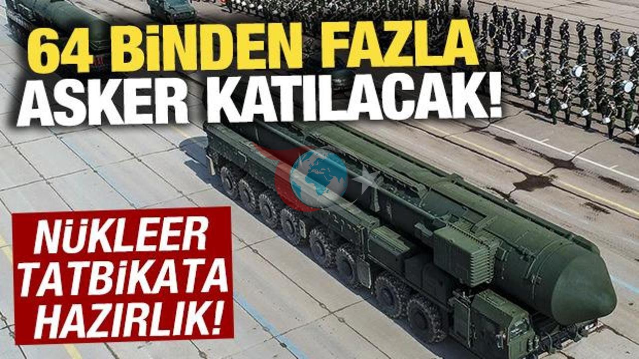 64 ming askar Rossiyaning yadroviy mashqlarida qatnashadi