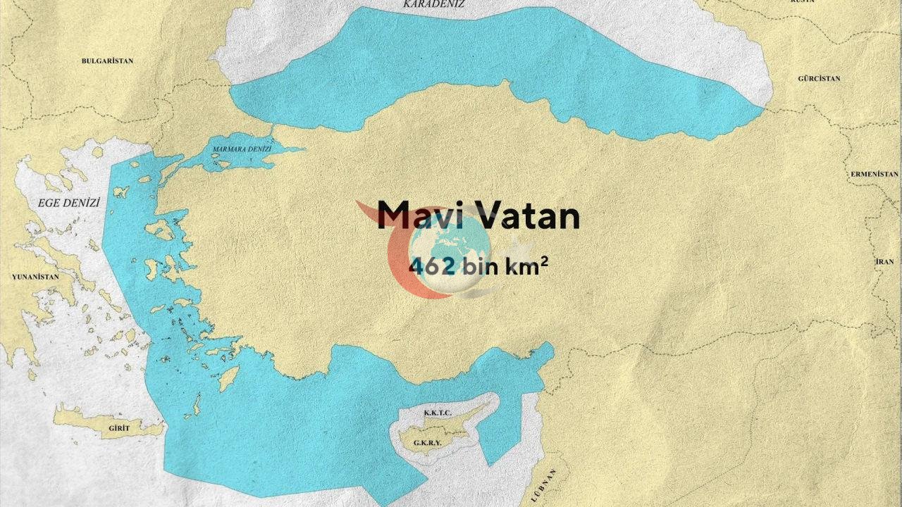 Mavi Vatan'ฤฑn sฤฑnฤฑrlarฤฑ.