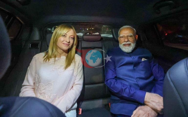 Hindistanın baş naziri Modi italyan həmkarı Meloni ilə görüşüb