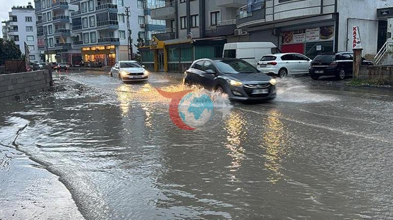 Güclü yağışlar Hatay Dörtyolda həyatı mənfi təsir etdi