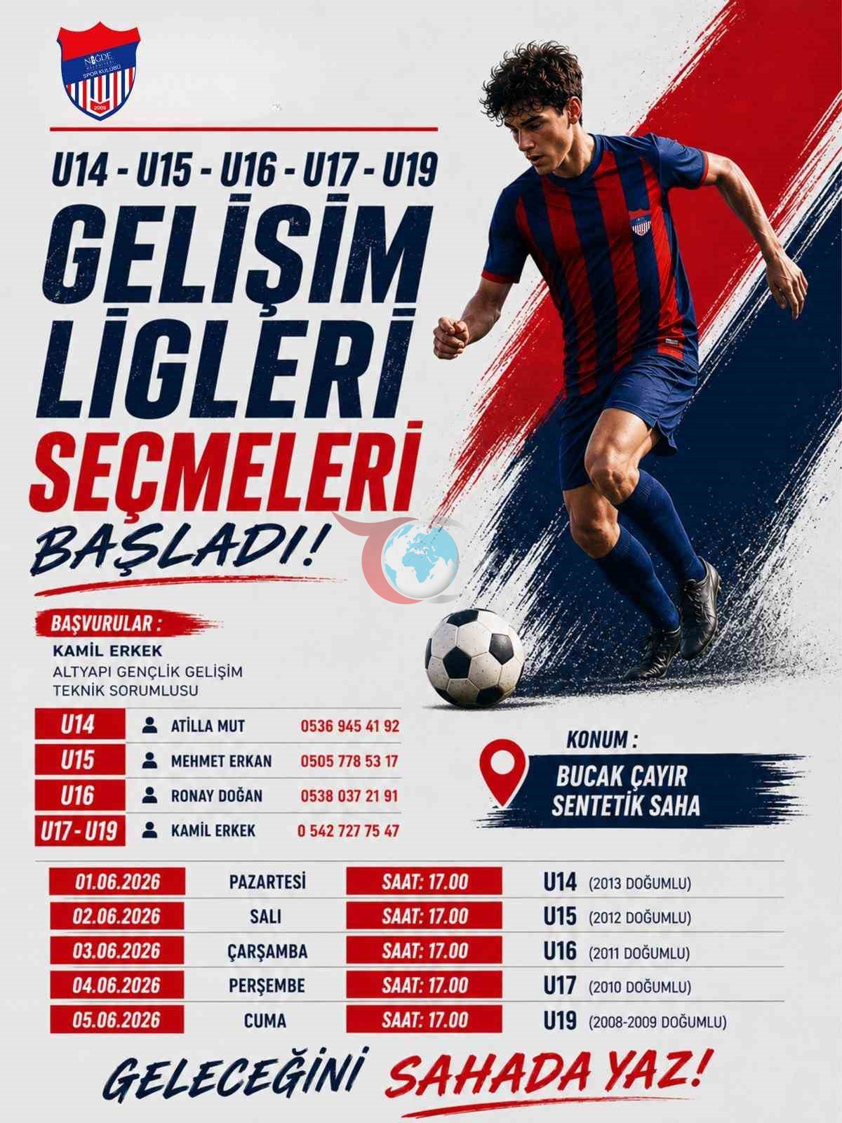 Niğde Belediyesi, Genç Yetenekleri Futbol Sahasına Davet Ediyor