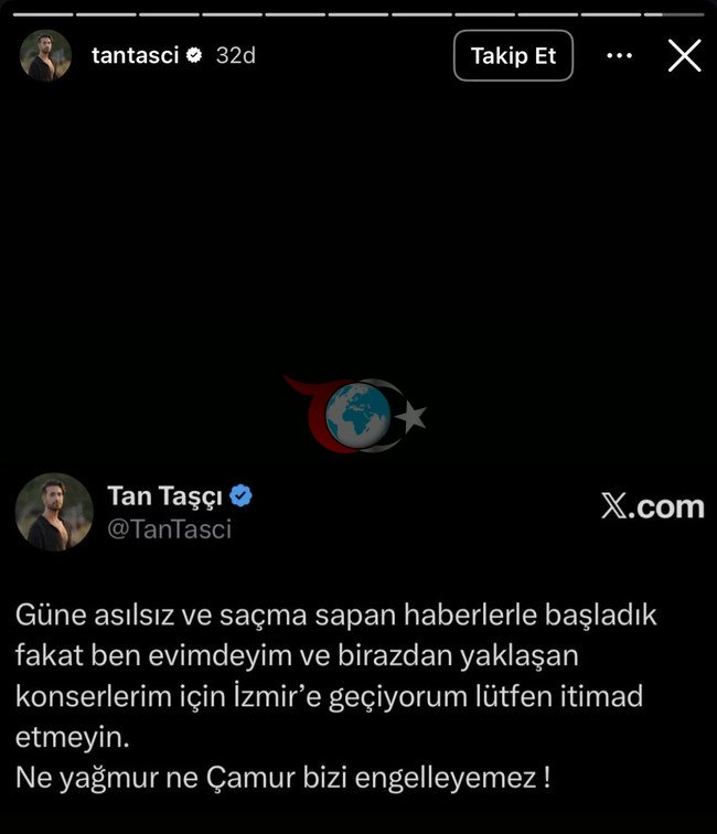 Hakkında gözaltı kararı verilen Tan Taşçı'dan şaşırtan paylaşım - Resim : 1