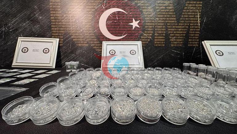 İstanbul mərkəzli saxta almaz şəbəkəsinə zərbə. Nəhəng əməliyyatda ələ keçirilənlər divanə çıxdı