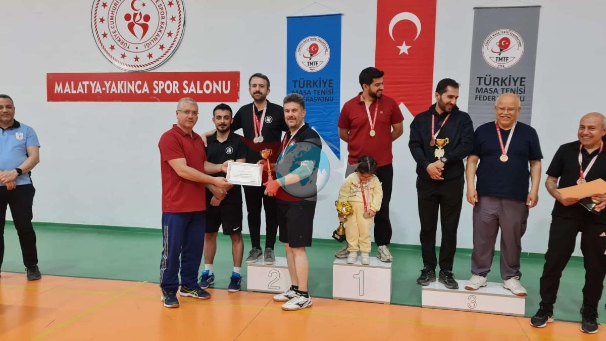 İnönü Üniversitesi, Masa Tenisi Kurumlar Ligi&rsquo;nde Malatya ikincisi oldu