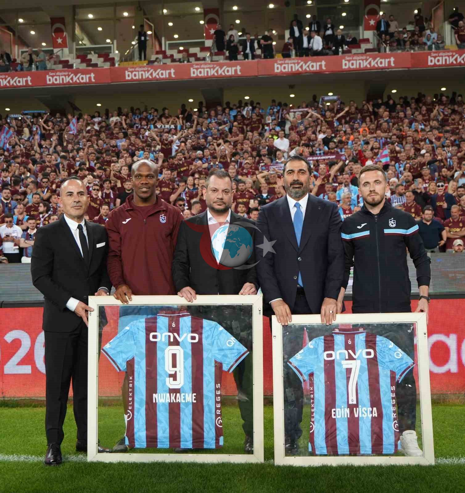 Trabzonspor'da Visca ve Nwakaeme'ye Duygusal Veda